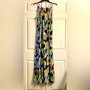 Trina Turk Sea Garden long swim dress coverup, US size Medium NWOT